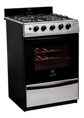 Cocina A Gas Escorial Master Style Acero Inox 4 Hornallas Acero Inoxidable
