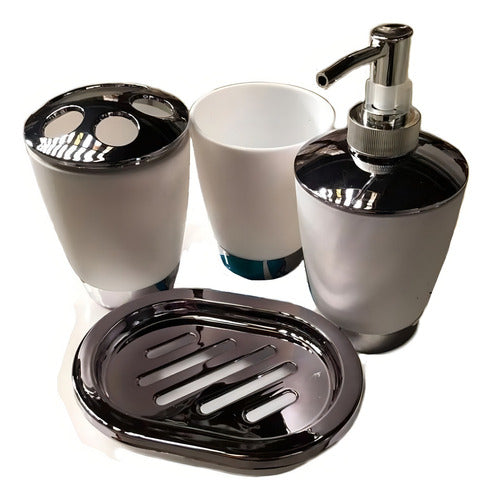 Set Kit Accesorios Baño Juego 6 Piezas Tm Bj3919 Blanco