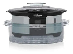 Vaporiera Digital Naturel Liliana Av930 3 Niveles Tio Musa Gris/negro