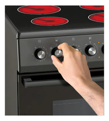 Cocina Eléctrica Ormay Ultra Negra Con 4 Hornallas Y Horno De 64l Negro