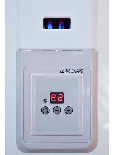 Calefón Escorial 14l Ce-14lsm Smart Gn Lh Color Blanco