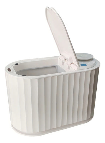 Cesto De Basura Inteligente 4 Lts Con Sensor Aromaterapia Blanco