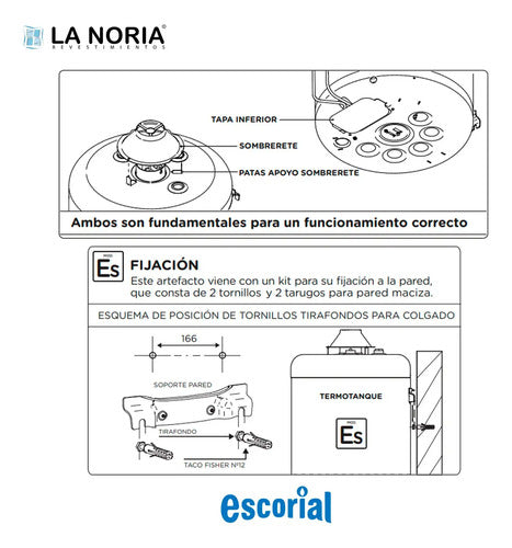Termotanque Multigas Escorial Estándar 80l Blanco 80l