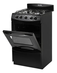 Cocina A Gas Natural Escorial Candor S2 Negra Cs Negro