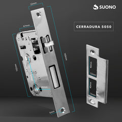 Cerradura Inteligente Suono Smart Lock Mini Huella Digital S Negro
