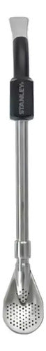 Bombilla Para Mate Stanley Original Spoon Inox Negro Sin Bpa