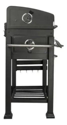 Parrilla A Carbon Movil Ext Barbacoa Chulengo Vivendi Cs Negro