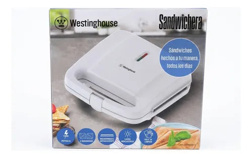 Sandwichera 2 Rebanadas Westinghouse Wh-sm700sw-02 Blanco