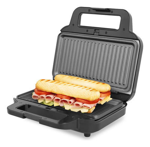 Sandwichera 2 En 1 Atma Placas Antiadherentes Triangular Y Panini