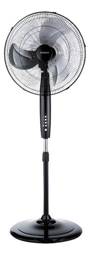 Ventilador De Pie 20 Peabody Pe-vp350 Negro Con 3 Palas Cts 50.8 Cm Negro Plateado Metal 3