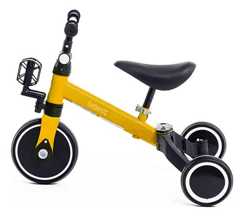 Triciclo Con Manija Bebesit Sl-2023 2 En 1 Amarillo