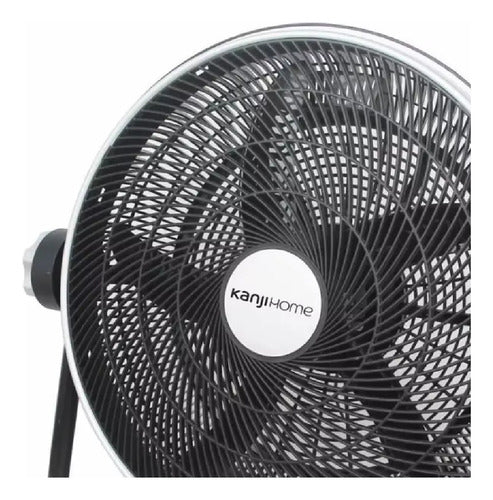 Ventilador Turbo De 20 Pulgadas Kanjihome 5 Aspas Plasticas  - 50.8 Cm - Negro - Negro - Plástico - 5