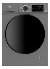 Lavarropas Bgh Inverter Frontal 8kg Bwfe08s24ar Dark Silver - Gris Oscuro