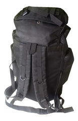 Mochila Mochileros Camping Trekking Outdoor Negro De 90l Cts Negro Sintético