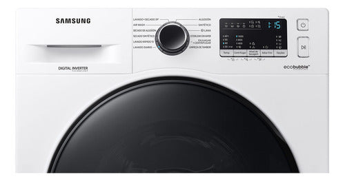 Lavasecarropas Samsung 9,5kg Con Ecobubble Wd4000t Blanco