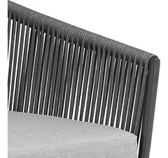 Juego Sillones Living Jardin Exterior Diva Aluminio Tio Musa Color Gris