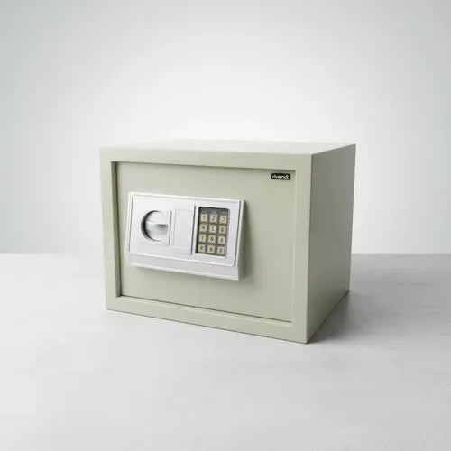 Caja Fuerte De Seguridad Digital 38x30x30cm Beige Vivendi Beige