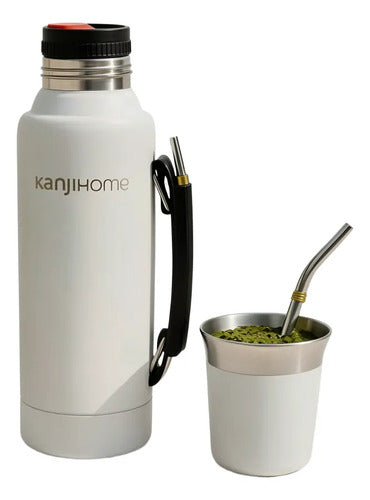 Termo Eléctrico Kanjihome Kjh-pe10m-b 1l Mate Bombilla Blanco