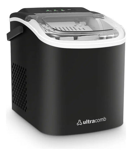 Fabrica De Hielo Portatil Ultracomb Hl-6500 9 Cubos Ciclo 6min Negro