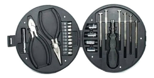 Set Kit Mini Herramientas De 24 Piezas Con Estuche Rueda Tm