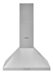 Campana De Pared Trapezoidal Recta Longvie Ctr260x 60cm Inox Gris