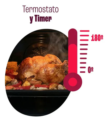 Horno A Gas Touch Longvie H6900xt C/vent. Tang. Grill Eléct. Color Acero Inoxidable