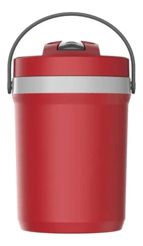 Bidon Termico Termolar Fliptop 2,5 Lts C/pico Color Rojo