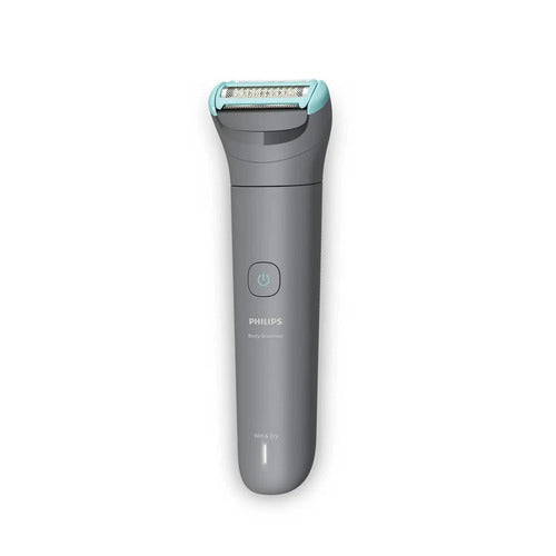 Philips Body Groomer 3000 Series Con El Sistema De Afeitada De Triple Protección, Peines Recortadores Bidireccionales, Uso En Seco Y Húmedo, 60 Minutos De Uso, Inalámbrica Mod. Bg3470/15 Gris