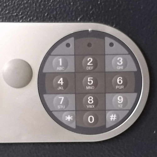 Caja Fuerte De Seguridad Digital E20 20x31x20cm Gris Oscuro Gris Oscuro