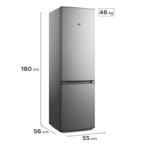Heladera Gafa 265l Bottom Freezer Puerta Reversible Plata Hgbf270p Plateado