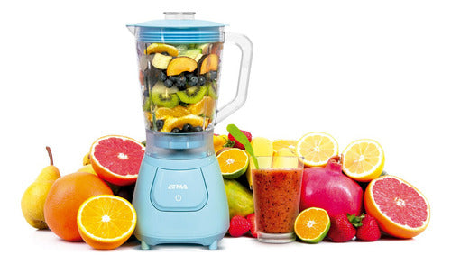 Licuadora De Vaso Atma Lv24c0ap 1,25l 500w Celeste Cts Celeste