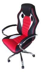 Silla Gamer Vivendi Oc065 Rojo Con Reclinación Y Altura Ajustable Ecocuero - Polipropileno
