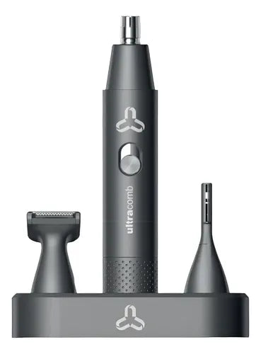Recortadora Afeitar Cejas Barba Vk-4803 Ultracomb  3 En 1 Acero