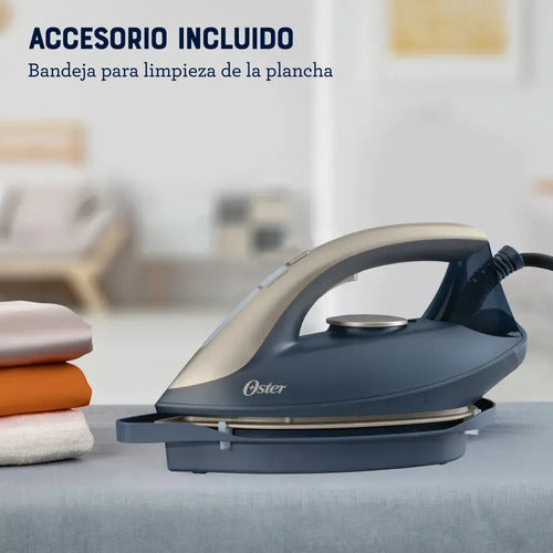 Plancha Oster Gcsg15ar 2 En 1 Con Central De Vapor Azul Oscuro