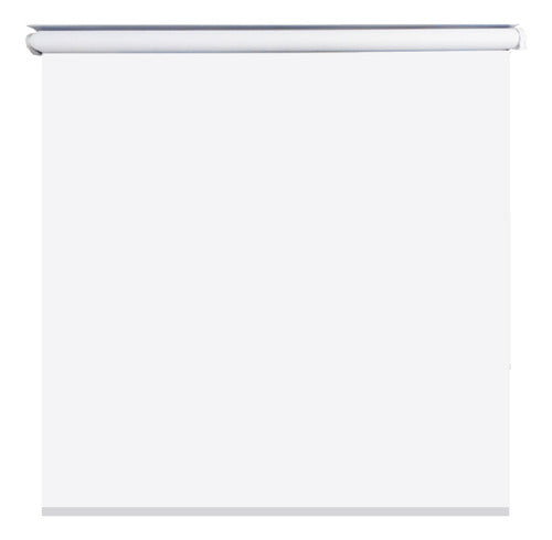 Cortina Roller Blackout Blanca P/ Ventana Vivendi 120 X 120 Blanco