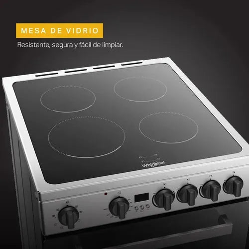 Cocina Whirlpool Eléctrica Inox 55 Cm Inox
