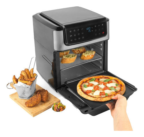 Horno Y Freidora De Aire Liliana Af950 Aircook 11,7l 11 Prog Plateado