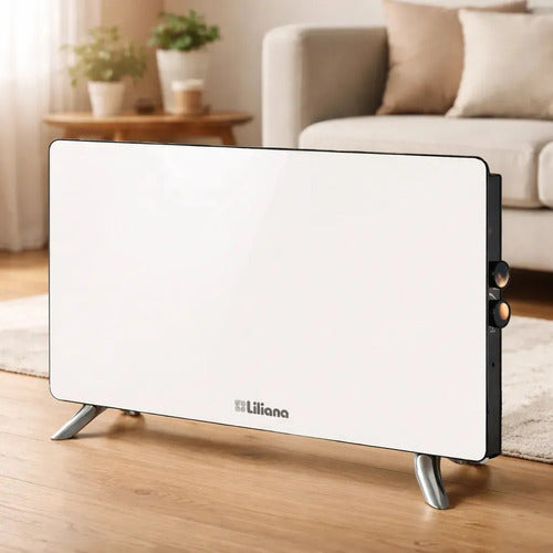 Panel De Vidrio Liliana Glassy Max Ppv350 Blanco 2000w Blanco