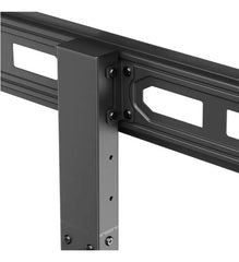 Soporte Pie Vidrio Para Smart Tv 37  A 75  Con Vesa Regulable Negro