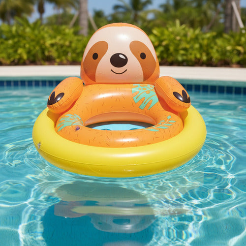 Inflable Asiento Animales Bestway 34058 Flotador Bebe Amarillo