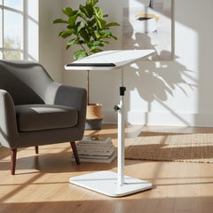 Mesa Auxiliar Arrime Bandeja Notebook 2 Alturas Vivendi Blanco