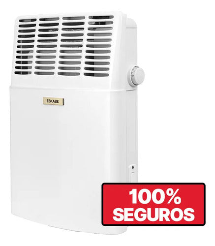 Calefactor Eskabe S21 Blanco Tb2 2000 Kcal Con Termostato Blanco