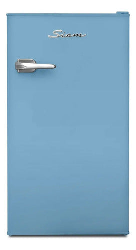 Heladera Siam Retro Bajo Mesada Hsi.bm090pr2 Cycle Defrost Celeste