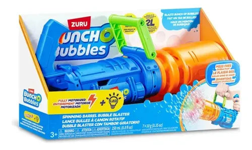 Pistola Lanza Burbujas Zuru Bunch O Bubble Tambor Giratorio Azul
