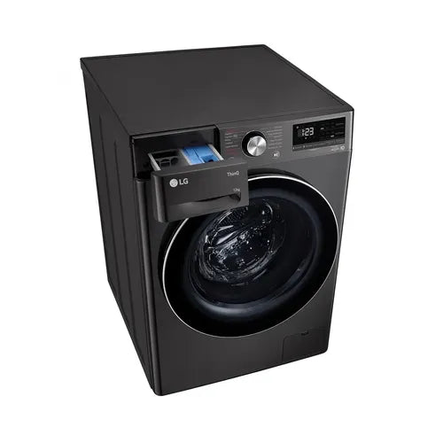 Lavarropas 12kg Aiddtm Inverter Direct Drivetm Steam Gris Oscuro