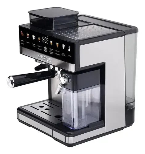 Cafetera Smartlife Expresso Digital Con Molinillo Ecgdm5750 Inox / Negro