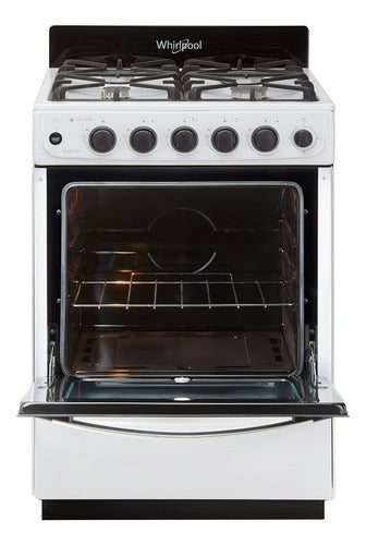 Cocina Whirlpool Multigas 56 Cm Blanca Color Blanco
