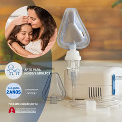 Nebulizador A Pistón Para Niños Adultos Silfab Pixel N30 Blanco
