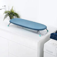 Tabla De Planchar Plegable Portatil Mesada Compacta Tm Lisa Azul Acero