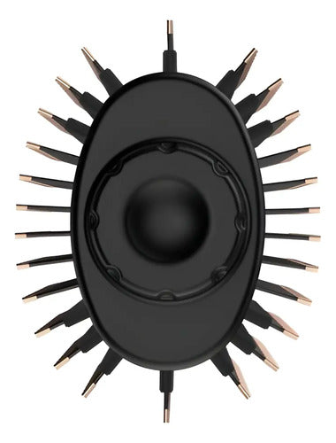 Cepillo Alisador Gama Stylish Keration Brush 3d Cerámica Negro